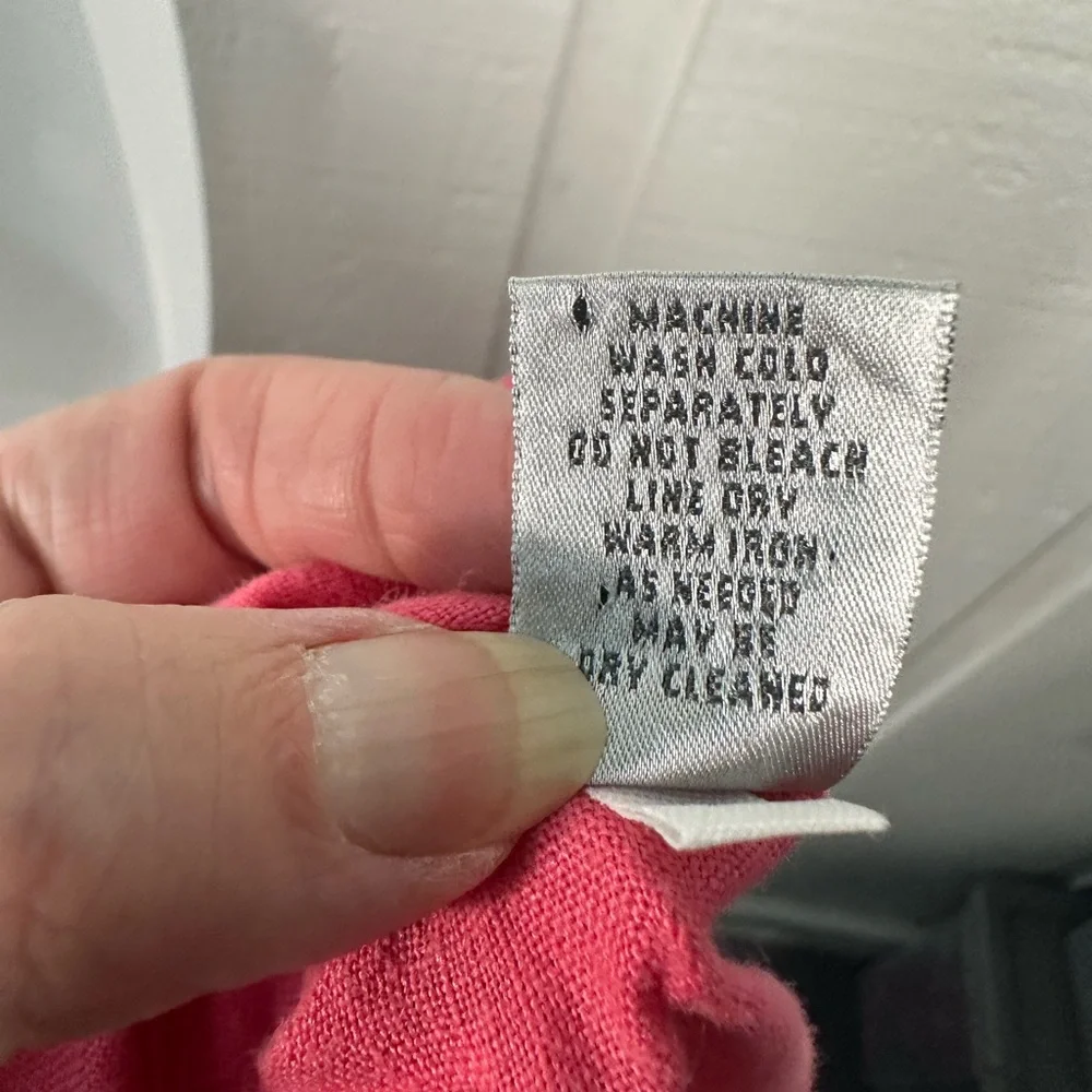 Lino by Chicos Women’s Pink Long Sleeve Button Down Top Size 2 (Large) EUC - Picture 8 of 8